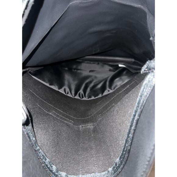 Tanger Backpack carry-on travel Houndstooth Patterned Deep Pocket  Black Unisex - Picture 5 of 6